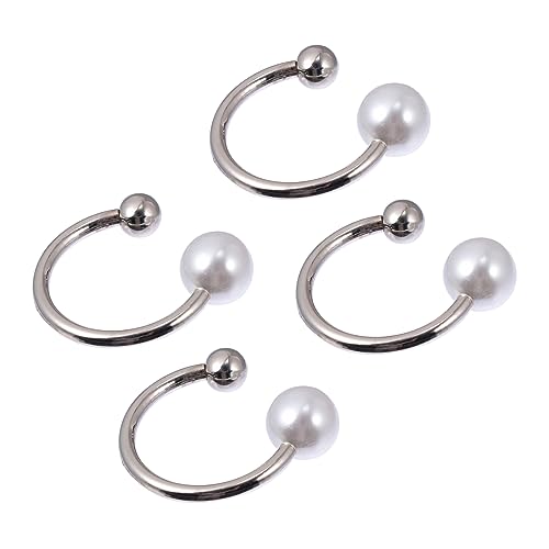 Beaupretty 4Stücke Teiliges Perlen Broschen für Damen Verstellbare Sicherheitsschnallen für Kleider Röcke Schals Dekorative Nadel für Hochzeiten Partys Täglichen Gebrauch von Beaupretty
