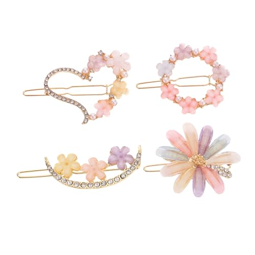 Beaupretty 4stücke Blumen Haarnadeln Haarspangen Für Mädchen Und Frauen Dekorative Haar Clips Blumen Haarklammern Passend Für Verschiedene Frisuren Und Anlässe von Beaupretty