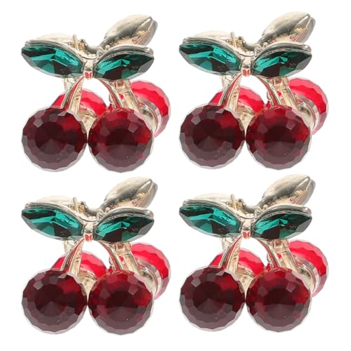 Beaupretty 4stücke Haarklammern in Kirschform Dekorative Haar-accessoires Für Frauen Und Mädchen Leichte Rutschfeste Haarnadeln Für Schule Büro Und Freizeitausflüge von Beaupretty