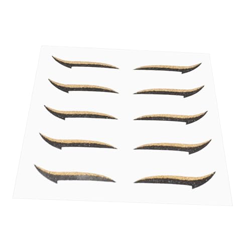 Beaupretty 5paare Eyeliner Aufkleber Für Wasserdichte Augen-make-up-sticker Für Partys Und Festivals Selbstklebend Einfache Anwendung Zubehör Für Halloween Und Bühnenauftritte von Beaupretty