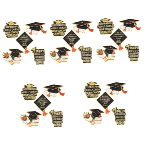 Beaupretty 5 Sätze Teiliges Abschlussbroschen Dekorative Anstecknadeln Emaille Für Kleidung Hüte Anzüge Stilvolle Accessoires Für Frauen Zur Feier Abschlusses 5 Stück * 5 von Beaupretty