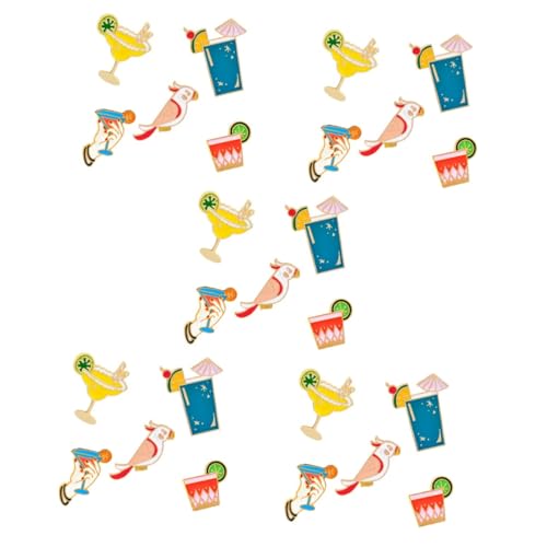 Beaupretty 5 Sätze Teiliges Hawaii Broschen Set Legierung Anstecknadeln Für Kleidung Dekorative Pins Mit Sommer Und Party Design Für Damen Vielseitig Tragbar An Jacken Schals Und 5 Stücke * 5 von Beaupretty