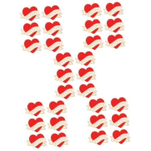 Beaupretty 5 Sätze Teiliges Herz Broschen Mit Mom Schriftzug Dekorative Anstecknadel Für Kleidung Einzigartige Muttertag Accessoires Für Frauen Jacken Schals 6 Stück * 5 von Beaupretty