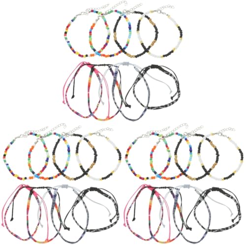 Beaupretty 5 Sätze Teiliges Verstellbares Fußkettchen Set Für Frauen Farbenfrohe Boho Anklets Für Strandpartys Hochzeiten Und Tägliches Tragen Langlebige Und Fußschmuckstücke 8 Stück * 5 von Beaupretty