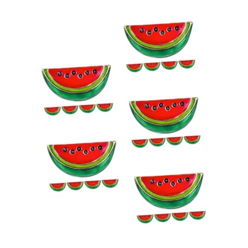 Beaupretty 5 Sätze Wassermelonenbrosche Teiliges Cartoon Anstecknadel Zinklegierung Für Damenkleidung Kreative Mode Accessoires Für Formelle Freizeit Anlässe 5 Stück * 5 von Beaupretty