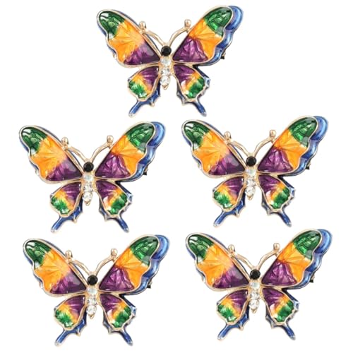 Beaupretty 5 Stück Bunte Schmetterlingsbrosche für Damen Anstecknadel Legierung mit Perlen und Strass für Kleidung Schals Cardigans Langlebig und Vielseitig für Jede Gelegenheit Beaupretty 5 Stück Bunte Schmetterlingsbrosche für Damen Anstecknadel Legierung mit Perlen und Strass für Kleidung Schals Cardigans Langlebig und Vielseitig für Jede Gelegenheit von Beaupretty