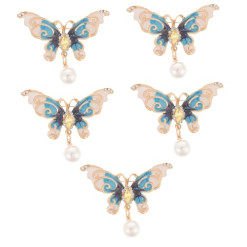 Beaupretty 5 Stück Bunte Schmetterlingsbrosche für Frauen Emaille Brosche Stilvolles Accessoire für Kleidung für Alltag und Besondere Anlässe von Beaupretty