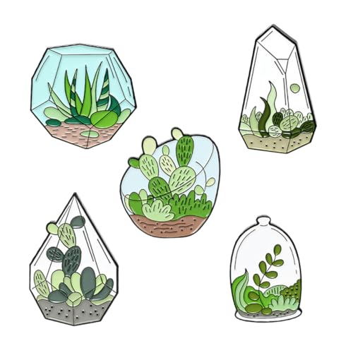 Beaupretty 5 Stück Kreative Pflanzenbroschen Cartoon Design Leichte Langlebige Anstecknadeln Vielseitig für Kleidung Taschen Hüte Modisches Accessoire für Damen und Herren von Beaupretty