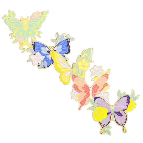 Beaupretty 5 Stück Schmetterling Broschen Pin für Damen Kreative Farbenfrohe Anstecknadeln Dekorative Schal brosche Vielseitiger Schmuck für Kleidung Tasche Hut Geschenkidee von Beaupretty