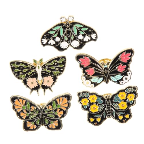Beaupretty 5stücke Schmetterlings Brosche Metall Schmuck Pin Kleidung Revers Brosche Für Party Mode Accessoires Broschen Mit Broschennadeln Für Schal Hut von Beaupretty