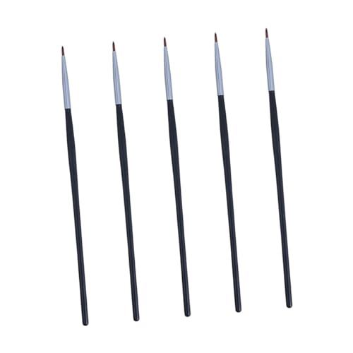 Beaupretty 5 Stück Teiliges Eyeliner und Lippenpinsel Präzise Makeup Applikatoren Kompakt und Tragbar Geeignet für Profi und Heimgebrauch für Frauen und Anfänger von Beaupretty