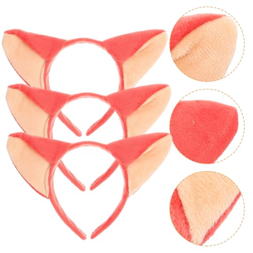 Beaupretty 5 Stück Teiliges Fuchsohren Haarband für Kostüm und Mottopartys Bequemes Tierohren Stirnband für Mädchen für Karneval Halloween und Festliche Anlässe von Beaupretty
