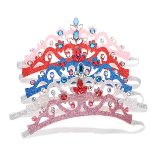 Beaupretty 5 Stück Teiliges Haarband mit Elastischem Funkelndem Schmuck stirnband in Silber Rot Blau und Weiches Haarschmuck für Junge Mädchen und Mädchen Hautfreundlich und Bequem von Beaupretty