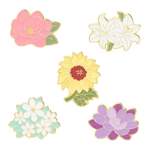 Beaupretty 5 Stück Teiliges Kreative Sonnenblume und Broschen Zarte Anstecknadeln Kleidung Schmuck Dekorative Brustnadeln für Besondere Anlässe Wie Hochzeit Geburtstag Weihnachten von Beaupretty