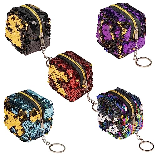 Beaupretty 5 Stück Teiliges Mini Kosmetiktaschen für Frauen Reißverschluss Organizer Mehrfarben Aufbewahrung für Kosmetik Digitale Accessoires von Beaupretty