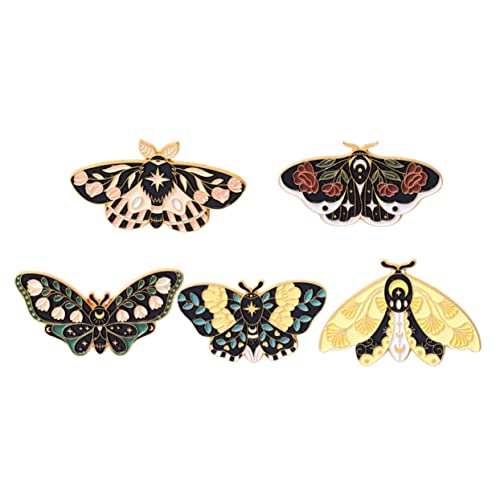 Beaupretty 5stücke Schmetterlinge Brosche Pin Revers Pin Metall Rucksäcke Abzeichen Retro Kleidung Schmuck von Beaupretty