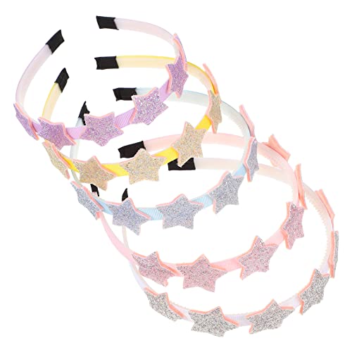 Beaupretty 5stücke Junge Mädchen Sternförmige Haarreifen Aus Glitzerndem Für Party Tanz Und Alltag Mit Weichem Design von Beaupretty