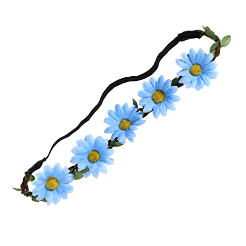 Beaupretty 5st Gänseblümchen Krone Haarband Blumenmädchen-stirnband Haarbänder Für Damen Blumenkronen Für Frauen Blumenkrone, Blumengirlanden-stirnbänder Haarkranz Schmuck Fräulein Strand von Beaupretty