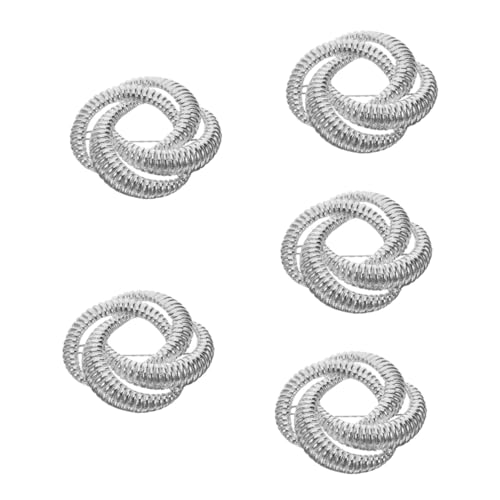 Beaupretty 5 Stück Twisted Spring Geometrische Brosche für Damen Dekorative Anstecknadel im Vintage Stil für Kleidung Anzüge und Besondere Anlässe Leicht und Langlebig von Beaupretty
