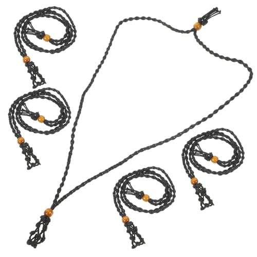 Beaupretty 5 Stück Verstellbarer Edelsteinhalter Netzanhänger Handgefertigt Natürliche Steinperlen Schmuckhalter Vielseitig für Halskette Armband DIY Schmuck Zubehör von Beaupretty