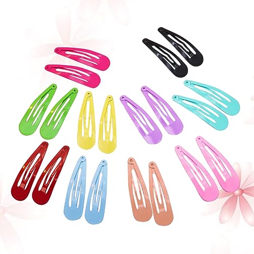 Beaupretty 50 Stück Kleine Schnapp Spangen Haargriff Clips Anti-rutsch-haarclip Süßigkeiten Farbe Hairpin Bendy Haarspangen Haarseite Clip Nette Haarstiftart Kombination Mädchen Kind von Beaupretty