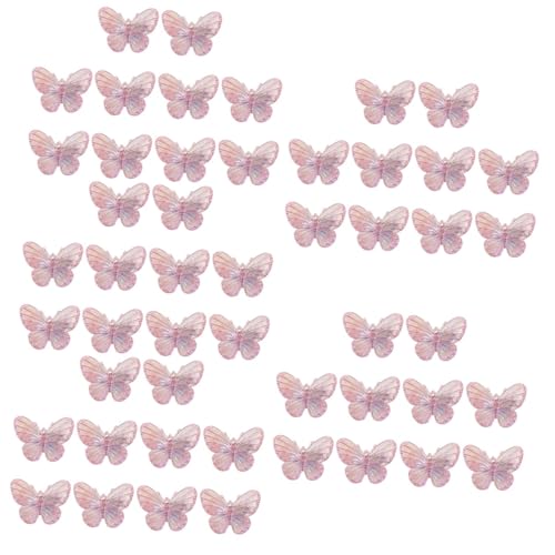 Beaupretty 50 Stück Schmetterlings-haarspange Kawaii-accessoires Kleine Haarklammern Glitzer Haarspange Haarspangen Für Kinder Schmetterling Haarnadel 3d Knall-clip Plastik Japanisch von Beaupretty