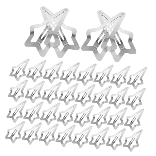 Beaupretty 50 Stück Stern haarspangen Metall Snap Haarclips Rutschfest Dekorativ für Frauen Mädchen Styling Zubehör für Partys Alltag von Beaupretty