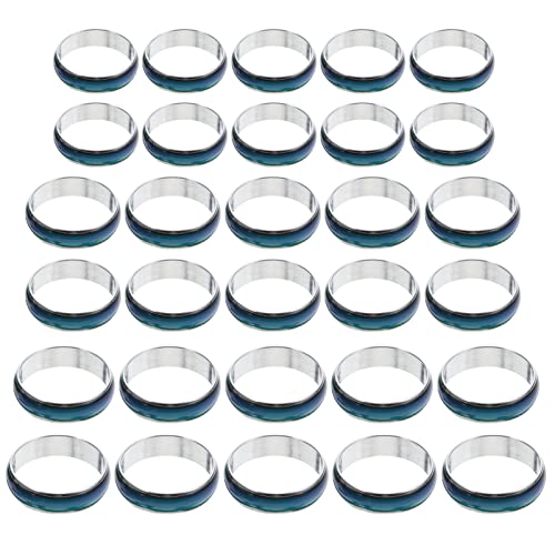 Beaupretty 50 Stück Stimmungsringe in Farbwechselringe für Erwachsene Lustige Geschenkidee für Geburtstage und Besondere Anlässe von Beaupretty