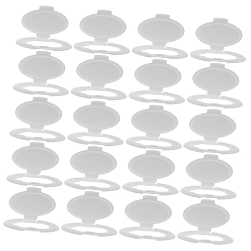 Beaupretty 50stücke Klappdeckel Feuchttücherbox Wiederverwendbare Hülle Schutzversiegelung Feuchtigkeitsschutz Müheloser Zugriff Ersatz-deckel Runder Deckel Geeignet Für Badezimmer Reisen Und von Beaupretty