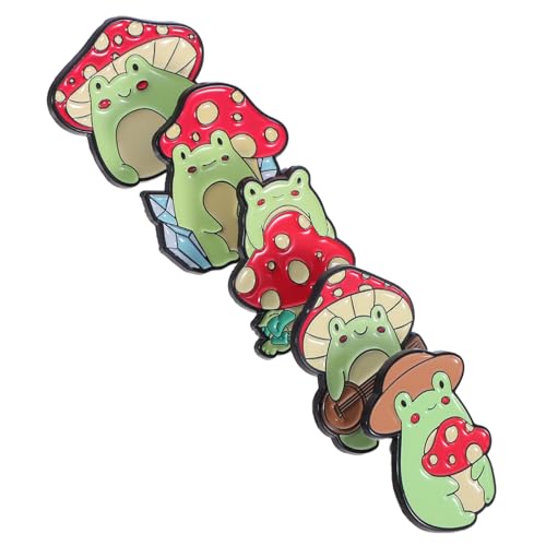 Beaupretty 5Stücke Teiliges Frosch Pin Süße Emaille Broschen für Jacken Hüte Taschen Tier Abzeichen für Kreative Mode DIY Projekte von Beaupretty