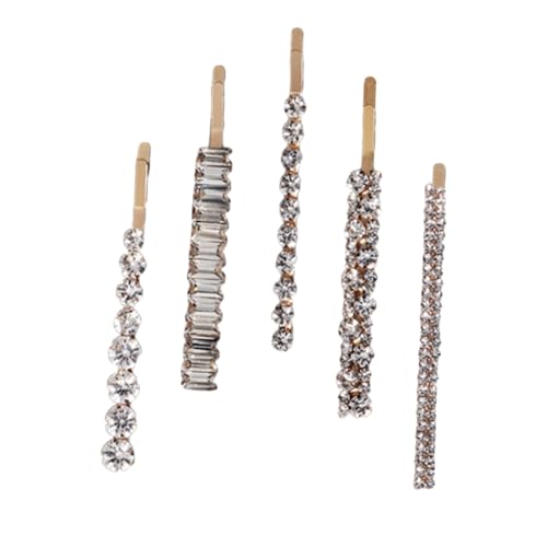 Beaupretty 5 Stücke Strass Haarspangen Satz Zinklegierung Glitzer Haarnadeln Funkelnde Haar Clips Für Damen Stilvolle Haarschmuck Für Hochzeiten Und Partys von Beaupretty