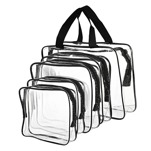 Beaupretty 5stücke Klare Reise-Kosmetiktasche Mit Reißverschluss Make-up Organizer Für Damen Durchsichtiges Toiletry Bag Für Urlaub Camping Und Outdoor-aktivitäten von Beaupretty