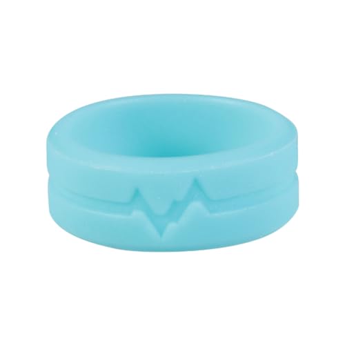 Beaupretty 5stücke Silikonringe Modischer Fingerring Für Damen Und Herren Party-ringe Fingerschmuck Langlebiges Material Schöne Farbe von Beaupretty