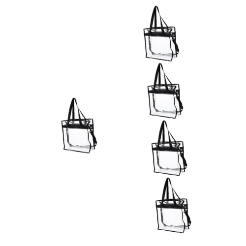 Beaupretty 5st Transparente PVC-Tasche Umhängetasche Für Damen Kreuztasche Klare Umhängetasche Klarsichttaschen Für Frauen Bequeme Klare Geldbörsen Klare Strandtasche Arbeit Bote Geleepackung von Beaupretty