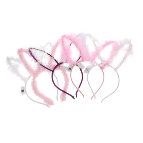 Beaupretty 5stücke Kaninchen Ohr Stirnbänder Damen Cosplay Haarband Cartoon Kopfschmuck Für Gemischte Farben Foto Requisiten von Beaupretty