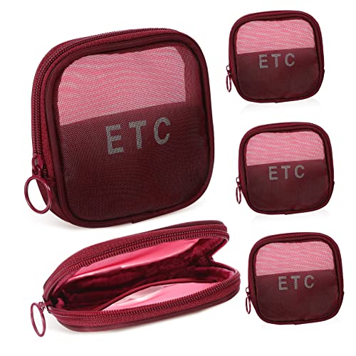 Beaupretty 5stücke Tragbare Reise Kosmetiktasche Aus Netz Mit Reißverschluss Kleine Make up Organizer Für Damen Transparent Multifunktional Für Reisen Und Unterwegs von Beaupretty