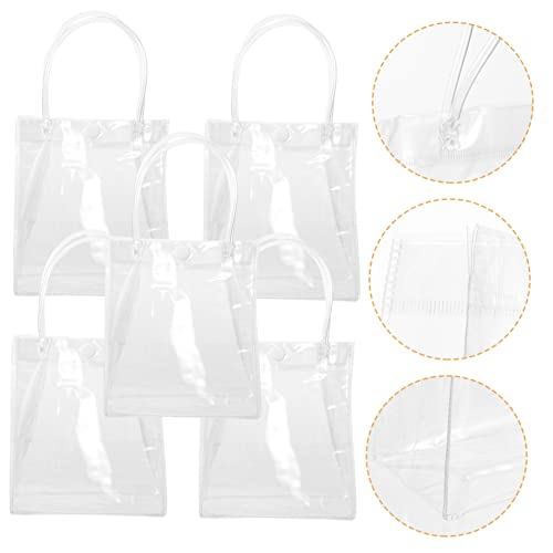 Beaupretty 5stücke Transparente Weinbeutel Mit Griff Und Robust Für Und Verpackungen Für Hochzeiten Und Partys von Beaupretty