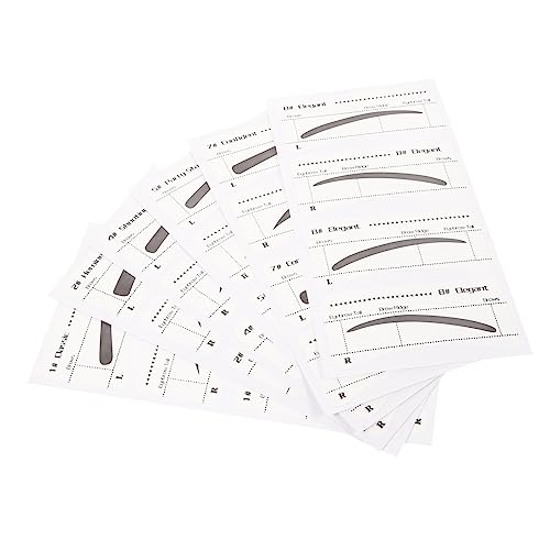 Beaupretty 6 Stck Teiliges Set Einweg Augenbrauen Schablonen für Praktische Augenbrauen Aufkleber zur Einfachen Anwendung und Formgebung für Anfänger und Profis von Beaupretty