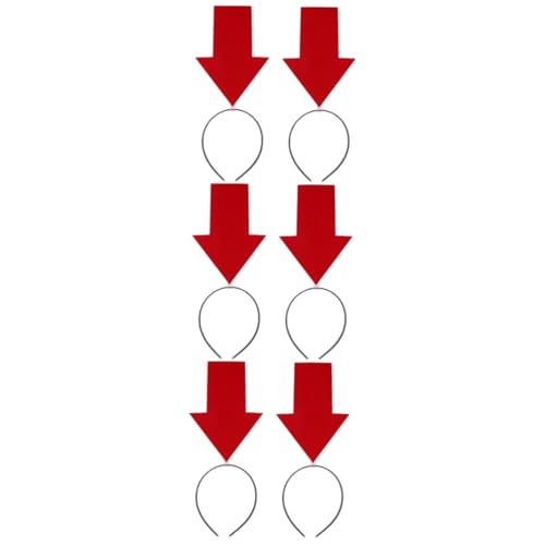 Beaupretty 6 Stk Pfeil Stirnband Weihnachtsdeko Zubehör Fräulein Haar Stoff von Beaupretty