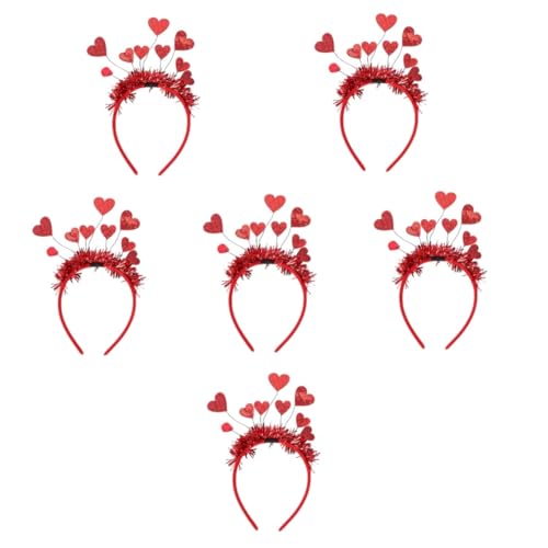 Beaupretty 6 Stk Valentinstag Stirnband Liebt Haarreifen Amor Kostüm Damen Vday Partyzubehör Haarversorgung Zum Valentinstag Alien-stirnband Herzantenne Haarring Fräulein Hochzeit Filzstoff von Beaupretty