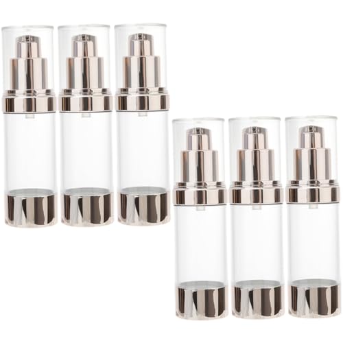 Beaupretty 6 Stück Airless Pumpflaschen aus Kunststoff Vakuumdichte Cremebehälter mit Deckel Langlebige Reisecontainer für Lotion Handcreme und Shampoo Mehrfach Verwendbar Hautfreundlich Beaupretty 6 Stück Airless Pumpflaschen aus Kunststoff Vakuumdichte Cremebehälter mit Deckel Langlebige Reisecontainer für Lotion Handcreme und Shampoo Mehrfach Verwendbar Hautfreundlich von Beaupretty