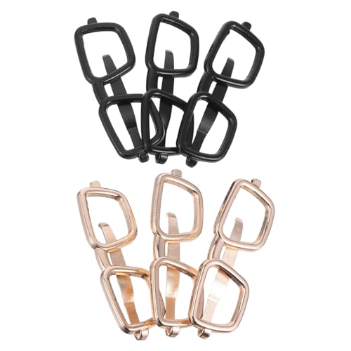 Beaupretty 6stücke Krawattenclips Für Herren in Brillenform Aus Metall Gefertigt Flache Business-krawattenklammern Für Meetings Und Formelle Anlässe Sicher Haltend Und Elegant von Beaupretty