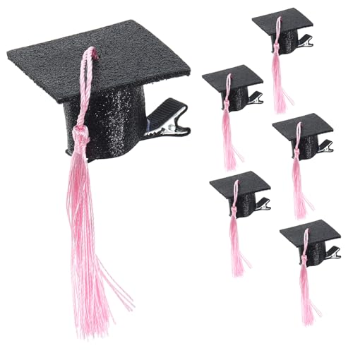 Beaupretty 6stücke Miniatur-abschlusskappen-haarspangen Für Abschlussfeiern Gastgeschenke Zum Basteln Mit Graduiertenmotiv Dekoration Für Party von Beaupretty
