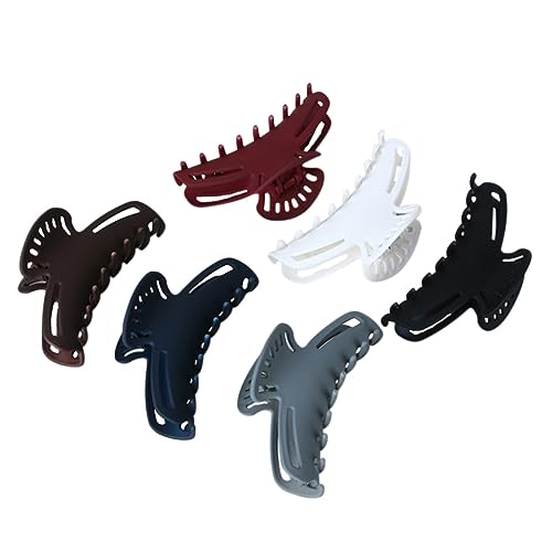 Beaupretty 6 Stück Große Haarklammern mit Rutschfeste Haarspangen für Damen aus Strapazierfähigem Kunststoff Zufälligen Farben für Hairstyling Zufällige Farbe Zufällige Farbe von Beaupretty