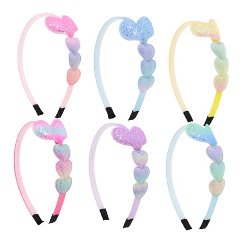 Beaupretty 6 Stück Haarbänder mit Herzmotiv Bunte Farbverlauf Stirnbänder für Mädchen Bequemes Selbstständiges Ausziehen Passend für Alltag Schule und Partys Kindgerechtes Design Beaupretty 6 Stück Haarbänder mit Herzmotiv Bunte Farbverlauf Stirnbänder für Mädchen Bequemes Selbstständiges Ausziehen Passend für Alltag Schule und Partys Kindgerechtes Design von Beaupretty