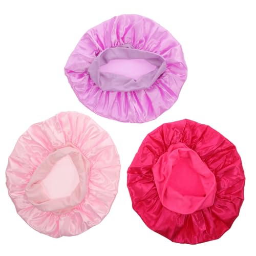 Beaupretty 6 Stk Seidenmütze Zum Schlafen Kopftuch Aus Seide Haargummi Aus Satin Schlafmütze Aus Satin Haarhaube Aus Seide Duschhaube Für Seide Schläft Seiden-turban Mädchen Baby Runde Kappe von Beaupretty