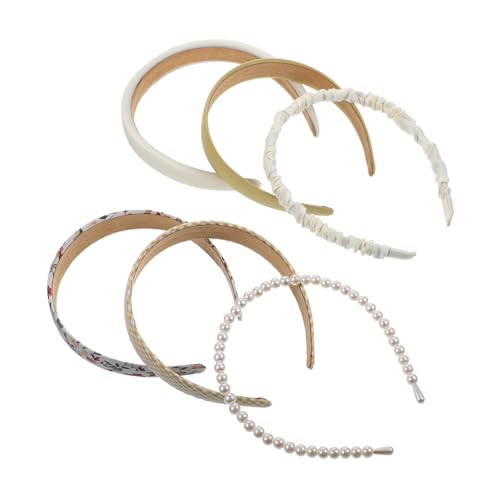 Beaupretty 6st Stirnbänder Aus Stoff Haarbänder Für Mädchen Elegante Stirnbänder Für Damen Stirnband Für Stirnbänder Für Frauen Mit Kurzen Haaren Haarband Fräulein Spa Plastik Schmücken von Beaupretty