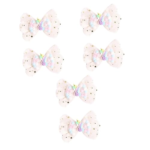 Beaupretty 6 Stk Haarschleife Für Die Dekoration Schleife Haarnadel Haarnadeln Kinder Haarschleifen Haarspangen Mit Blumen Wolke Haarspangen Cosplay Haarschleifen Alligator Knopf Baby Mädchen von Beaupretty