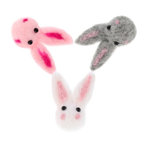 Beaupretty 6stücke Teiliges Wollfilz Hasenfiguren Niedliche Deko Für Kleidung Taschen Und Ostern Weiche Ornamente Weiß Rosa Und Stressabbau Und Interaktiver Spaß von Beaupretty