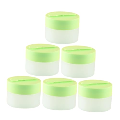 Beaupretty 6stücke Probenbehälter Aus Kunststoff Reise-make-up-behälter Für Cremes Leere Probenbehälter Mit Magnetischem Löffel Reisebehälter Für Cremes Und Lotionen Zum Nachfüllen von Beaupretty